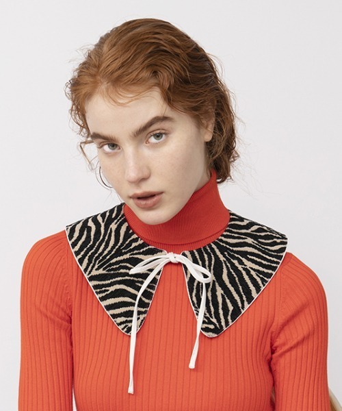 Casselini（キャセリーニ）の「Casselini(キャセリーニ)ジャガードつけ襟（付け襟・レディース・その他1/レオパード/ゼブラ・FREE）」の3枚目の写真