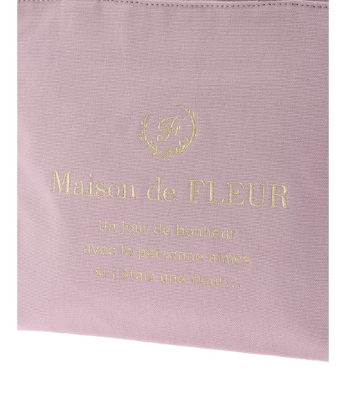 Maison de FLEUR（メゾンドフルール）の「サイドポケットSトートバッグ（トートバッグ・レディース・ブラック/ネイビー/ピンク系その他3/スモーキーグリーン系・FREE）」の15枚目の写真