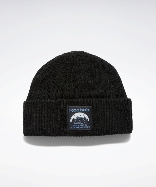 Reebok（リーボック）の「クラシックス キャンピング ビーニー / Classics Camping Beanie（ニットキャップ/ビーニー・メンズ・ブラック/オレンジ・LARGE）」の2枚目の写真