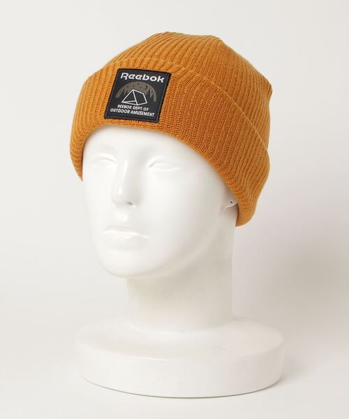 Reebok（リーボック）の「クラシックス キャンピング ビーニー / Classics Camping Beanie（ニットキャップ/ビーニー・メンズ・ブラック/オレンジ・LARGE）」の7枚目の写真