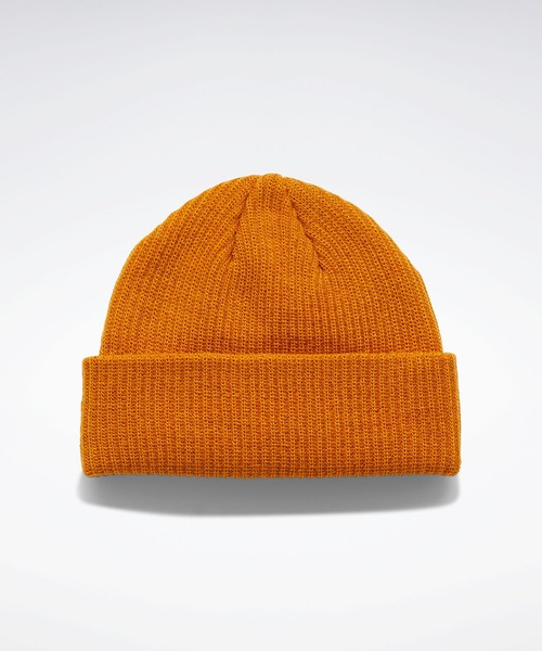 Reebok（リーボック）の「クラシックス キャンピング ビーニー / Classics Camping Beanie（ニットキャップ/ビーニー・メンズ・ブラック/オレンジ・LARGE）」の4枚目の写真