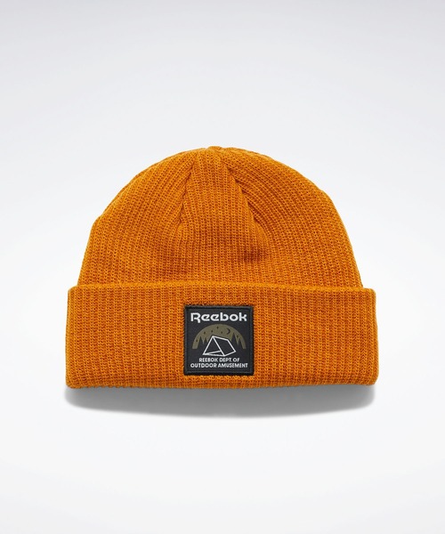 Reebok（リーボック）の「クラシックス キャンピング ビーニー / Classics Camping Beanie（ニットキャップ/ビーニー・メンズ・ブラック/オレンジ・LARGE）」の8枚目の写真
