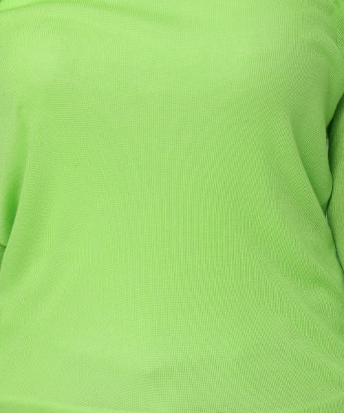 LOWRYS FARM（ローリーズファーム）の「シアーテレコカラータートルＬＳ　229928（Tシャツ/カットソー・レディース・ホワイト/ブラック/グレー/グリーン・FREE）」の16枚目の写真