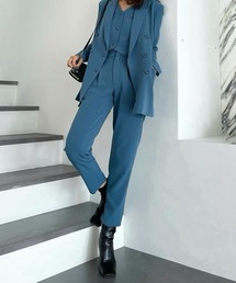 EIMY ISTOIRE | ダブルタックテーパードパンツ(その他パンツ)