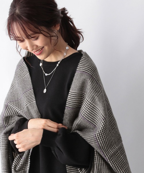 GLOBAL WORK(グローバルワーク)の「着られるマルチWAYストール/956251(ストール/ショール・レディース・ライトブルー/ネイビー/ブラウン/オフホワイト/ライトイエロー/ベージュ/ライトグレー/グレー系その他3/ダークブルー/ブルー/ライトグリーン/サックスブルー/グレー・FREE)」の3枚目の写真