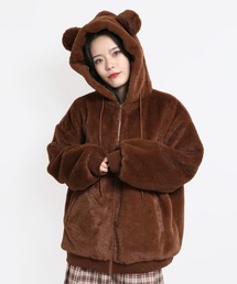 クマフェイクファーパーカー