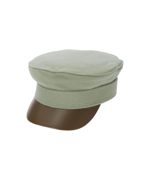 ALEXIA STAM（アリシアスタン）の「Wool Marine Cap/ウールマリンキャップ（キャップ・レディース・アイボリー/グリーン系その他/モカ・FREE）」の11枚目の写真
