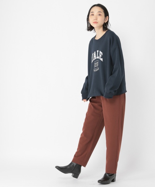 studio CLIP（スタディオクリップ）の「きれいめタックテーパードパンツ（その他パンツ・レディース・ネイビー/ブラウン/ブラック・MEDIUM/LARGE）」の9枚目の写真