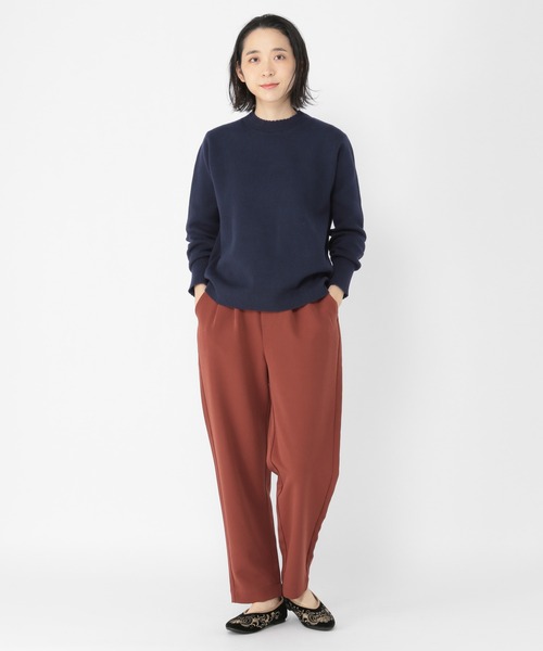 studio CLIP（スタディオクリップ）の「きれいめタックテーパードパンツ（その他パンツ・レディース・ネイビー/ブラウン/ブラック・MEDIUM/LARGE）」の7枚目の写真