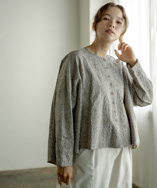 Web限定 綿花刺繍前開きブラウス シャツ ブラウス Pual Ce Cin ピュアルセシン のファッション通販 Zozotown