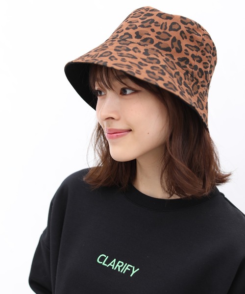 Honeys（ハニーズ）の「リバーシブルバケット（ハット・レディース・レオパード/アニマル/ゼブラ/ベージュ系その他/その他/ブラウン/ブラック系その他・FREE）」の5枚目の写真