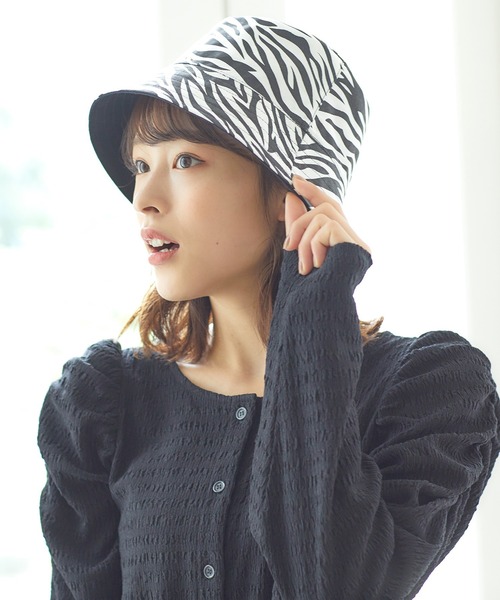 Honeys（ハニーズ）の「リバーシブルバケット（ハット・レディース・レオパード/アニマル/ゼブラ/ベージュ系その他/その他/ブラウン/ブラック系その他・FREE）」の6枚目の写真