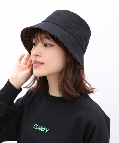 Honeys（ハニーズ）の「リバーシブルバケット（ハット・レディース・レオパード/アニマル/ゼブラ/ベージュ系その他/その他/ブラウン/ブラック系その他・FREE）」の20枚目の写真