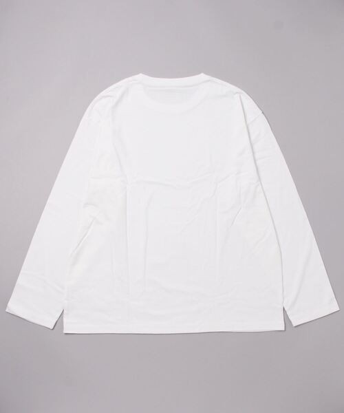 UNIVERSAL OVERALL(ユニバーサルオーバーオール)の「『UNIVERSAL OVERALL』WIDE HEAVY 2P L/S TEE(Tシャツ/カットソー・レディース・ブラック/ホワイト・MEDIUM/X-LARGE/LARGE/SMALL)」の3枚目の写真