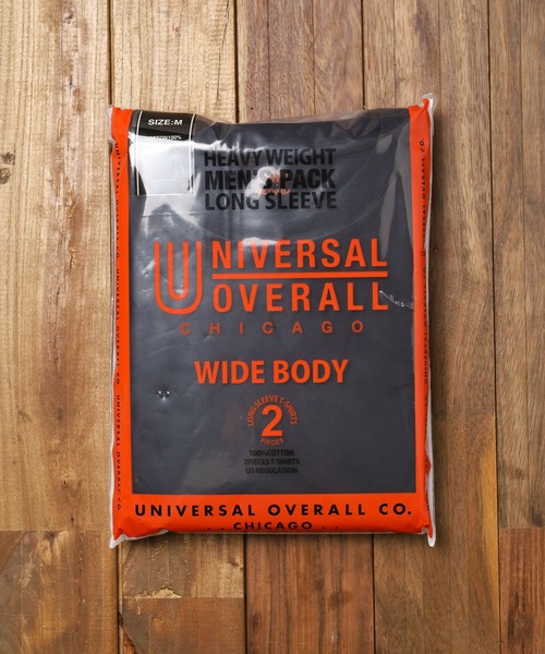 UNIVERSAL OVERALL(ユニバーサルオーバーオール)の「『UNIVERSAL OVERALL』WIDE HEAVY 2P L/S TEE(Tシャツ/カットソー・レディース・ブラック/ホワイト・MEDIUM/X-LARGE/LARGE/SMALL)」の6枚目の写真