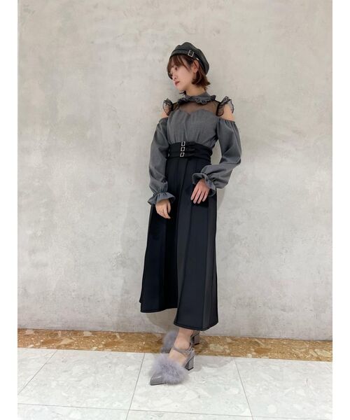 EATME（イートミー）の「チュールコンビラッフルブラウス（シャツ/ブラウス・レディース・ブラック/オフホワイト/その他1・FREE）」の14枚目の写真