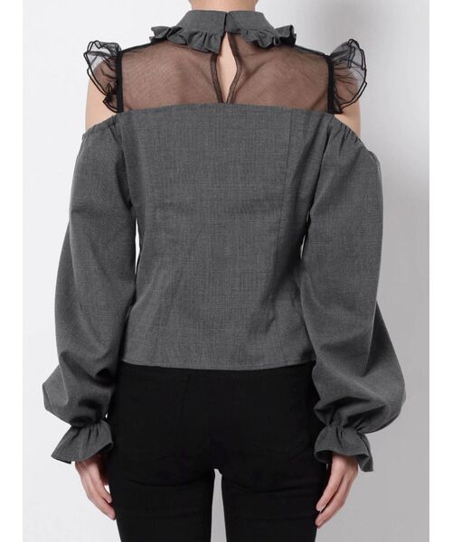 EATME（イートミー）の「チュールコンビラッフルブラウス（シャツ/ブラウス・レディース・ブラック/オフホワイト/その他1・FREE）」の19枚目の写真