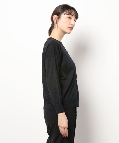 note et silence (ノートエシロンス)の「【 AMB100貨 】tsumu 2WAY カーディガン(ニット/セーター・レディース・カーキ/チャコールグレー/サックスブルー/レッド・FREE)」の5枚目の写真