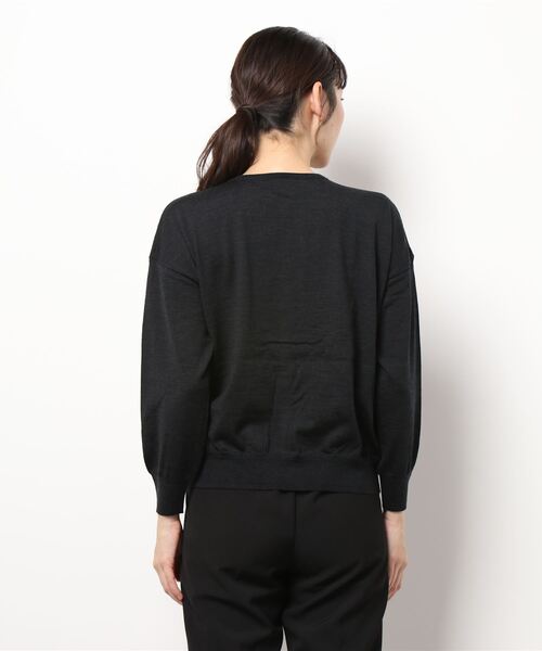 note et silence (ノートエシロンス)の「【 AMB100貨 】tsumu 2WAY カーディガン(ニット/セーター・レディース・カーキ/チャコールグレー/サックスブルー/レッド・FREE)」の7枚目の写真