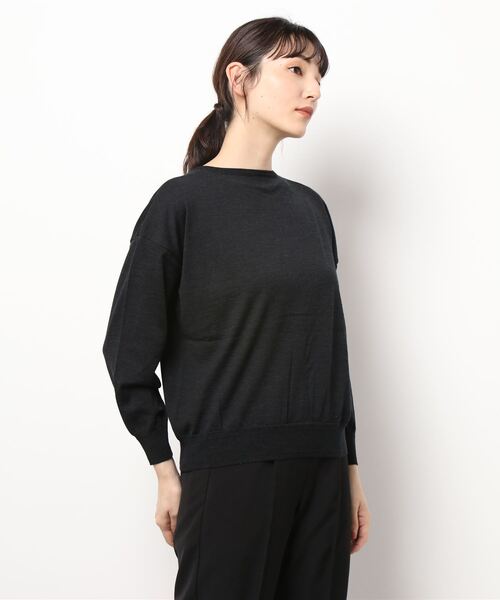note et silence (ノートエシロンス)の「【 AMB100貨 】tsumu 2WAY カーディガン(ニット/セーター・レディース・カーキ/チャコールグレー/サックスブルー/レッド・FREE)」の6枚目の写真