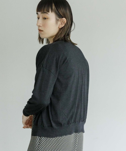 note et silence (ノートエシロンス)の「【 AMB100貨 】tsumu 2WAY カーディガン(ニット/セーター・レディース・カーキ/チャコールグレー/サックスブルー/レッド・FREE)」の20枚目の写真