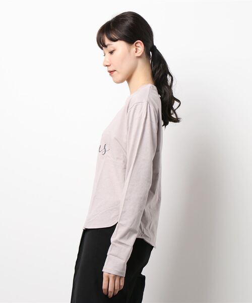 KOBE LETTUCE（コウベレタス）の「[ 選べる2タイプ ]ロゴロンT（Tシャツ/カットソー・レディース・ベージュ系その他/ホワイト系その他/グレイッシュベージュ/オフホワイト・FREE）」の6枚目の写真