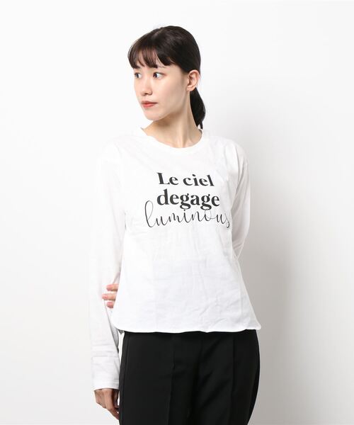 KOBE LETTUCE（コウベレタス）の「[ 選べる2タイプ ]ロゴロンT（Tシャツ/カットソー・レディース・ベージュ系その他/ホワイト系その他/グレイッシュベージュ/オフホワイト・FREE）」の14枚目の写真