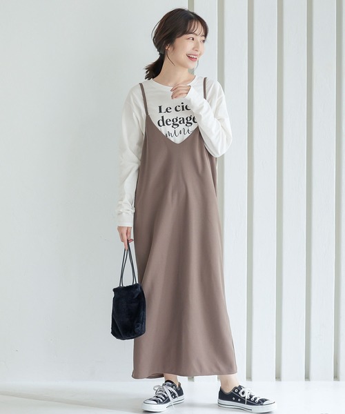 KOBE LETTUCE（コウベレタス）の「[ 選べる2タイプ ]ロゴロンT（Tシャツ/カットソー・レディース・ベージュ系その他/ホワイト系その他/グレイッシュベージュ/オフホワイト・FREE）」の11枚目の写真