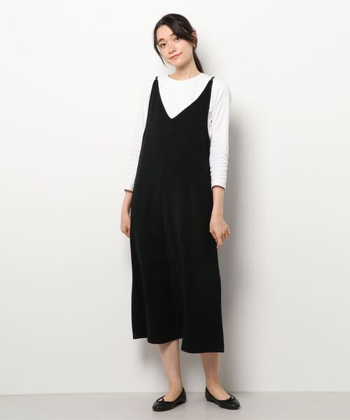 Lugnoncure（ルノンキュール）の「スエードキャミワンピース（ワンピース・レディース・ブラック/グレー/ピンク・ﾌﾘ-）」の7枚目の写真