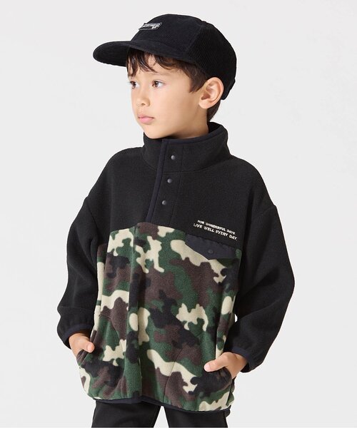 BREEZE（ブリーズ）の「フリースプルオーバー（その他アウター・キッズ・オフホワイト/ネイビー/ブラック・140/100/120/130/150/110/90）」の2枚目の写真