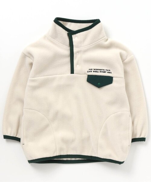 BREEZE（ブリーズ）の「フリースプルオーバー（その他アウター・キッズ・オフホワイト/ネイビー/ブラック・140/100/120/130/150/110/90）」の22枚目の写真