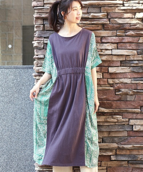 セーブフォレストバンダナコンビワンピース ワンピース チチカカ チチカカ のファッション通販 Zozotown