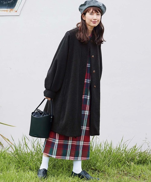Sunny clouds(サニークラウズ)の「サニークラウズ 気さくな赤いチェックワンピース〈レディース〉(ワンピース・レディース・レッド系その他・MEDIUM/LARGE/X-LARGE/XX-LARGE/NM)」の6枚目の写真