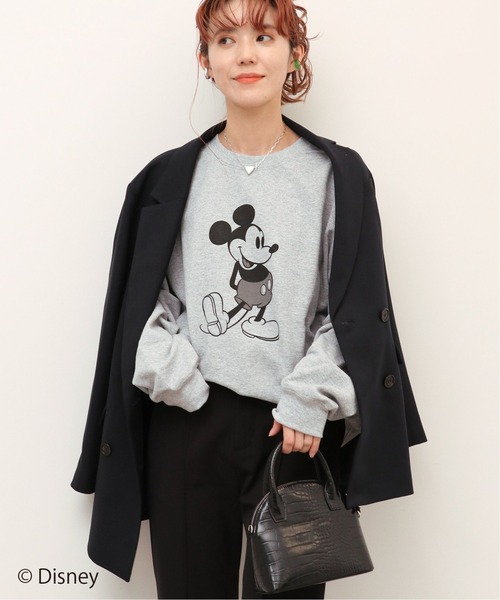 Disney(ディズニー)の「<MICKEY>スウェットプルオーバー(スウェット・レディース・ライトグレー/ブラック/ベージュ・MEDIUM/LARGE)」の10枚目の写真