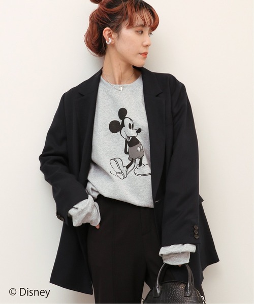 Disney(ディズニー)の「<MICKEY>スウェットプルオーバー(スウェット・レディース・ライトグレー/ブラック/ベージュ・MEDIUM/LARGE)」の13枚目の写真