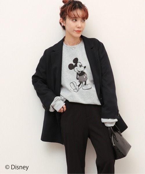 Disney(ディズニー)の「<MICKEY>スウェットプルオーバー(スウェット・レディース・ライトグレー/ブラック/ベージュ・MEDIUM/LARGE)」の15枚目の写真