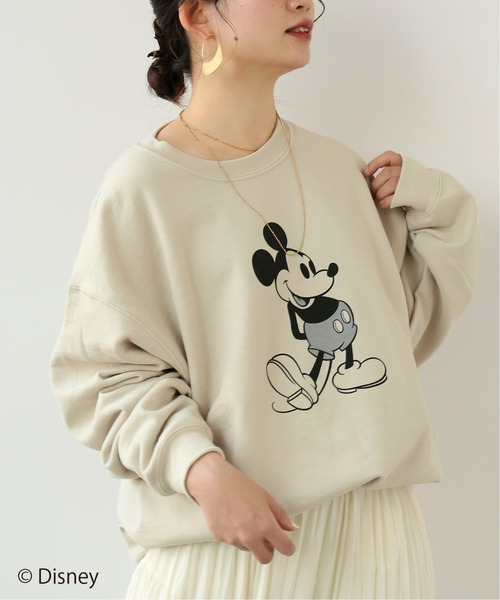 Disney(ディズニー)の「<MICKEY>スウェットプルオーバー(スウェット・レディース・ライトグレー/ブラック/ベージュ・MEDIUM/LARGE)」の17枚目の写真