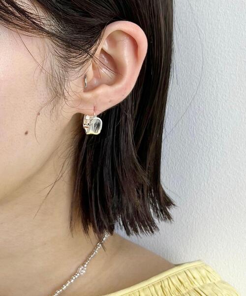 CITEN(シテン)の「<CITEN(シテン)>ニュアンス スクエア ピアス(ピアス(両耳用)・レディース・シルバー/ゴールド・FREE)」の7枚目の写真