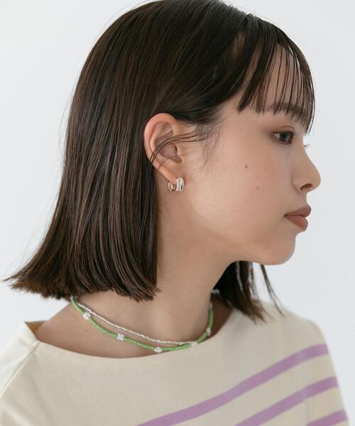 CITEN(シテン)の「<CITEN(シテン)>ニュアンス スクエア ピアス(ピアス(両耳用)・レディース・シルバー/ゴールド・FREE)」の10枚目の写真