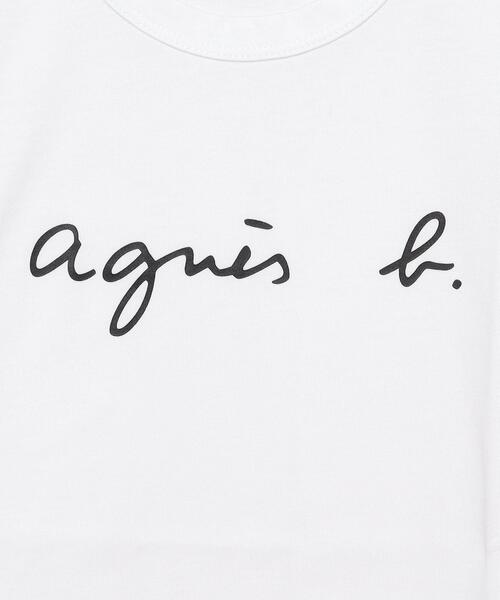agnes b.（アニエスベー）の「S137 E TS キッズ ロゴTシャツ（Tシャツ/カットソー・キッズ・ホワイト・MEDIUM/LARGE/X-LARGE）」の3枚目の写真