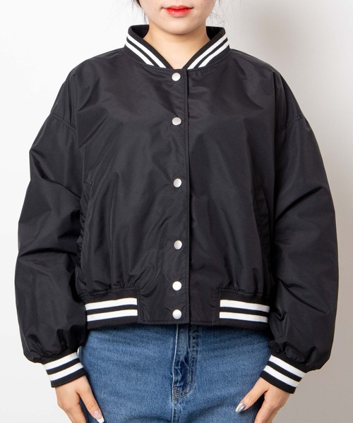 WEGO（ウィゴー）の「WEGO/ラインリブショートスタジャン（スタジャン・レディース・グリーン/ホワイト/ブラック・FREE）」の17枚目の写真