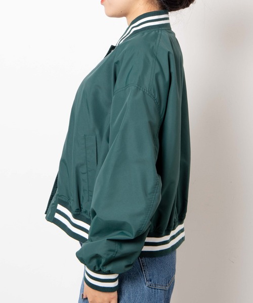WEGO（ウィゴー）の「WEGO/ラインリブショートスタジャン（スタジャン・レディース・グリーン/ホワイト/ブラック・FREE）」の19枚目の写真