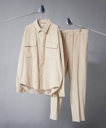 【THE HITSS】オーバーサイズ 太コーデュロイ CPOジャケット＆シェフパンツ［セットアップ商品］