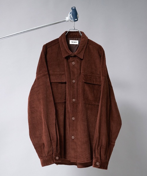 THE HITSS（ヒッツ）の「【THE HITSS】オーバーサイズ 太コーデュロイ CPOジャケット＆シェフパンツ［セットアップ商品］（セットアップ・メンズ・ブラック/ブラウン/カーキ/アイボリー・M/L/XL）」の8枚目の写真