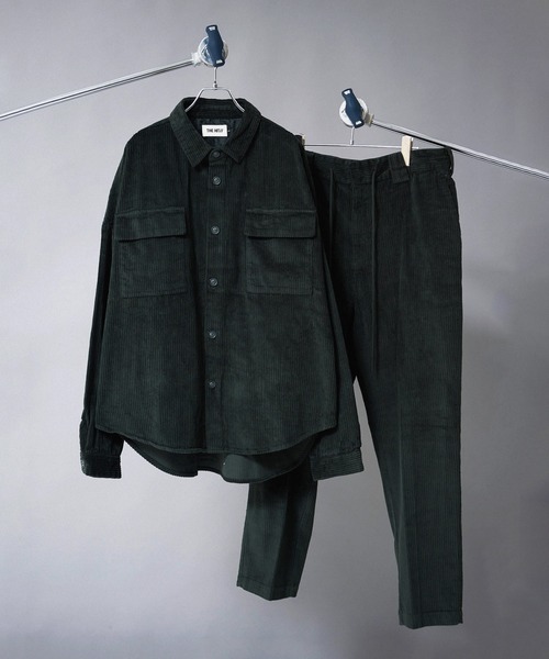 THE HITSS（ヒッツ）の「【THE HITSS】オーバーサイズ 太コーデュロイ CPOジャケット＆シェフパンツ［セットアップ商品］（セットアップ・メンズ・ブラック/ブラウン/カーキ/アイボリー・M/L/XL）」の13枚目の写真