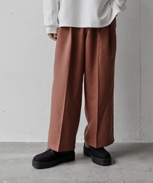 CASPER JOHN | Action texture tapered wide slacks/アクションテクスチャーテーパードワイドスラックス(スラックス)