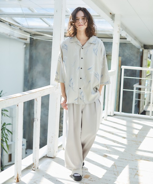 CASPER JOHN（キャスパージョン）の「Action texture tapered wide slacks/アクションテクスチャーテーパードワイドスラックス（スラックス・メンズ・チャコールグレー/ライトグレー/ブラック/ネイビー/ブラウン/ブルー/オレンジ・SMALL/MEDIUM/LARGE）」の8枚目の写真
