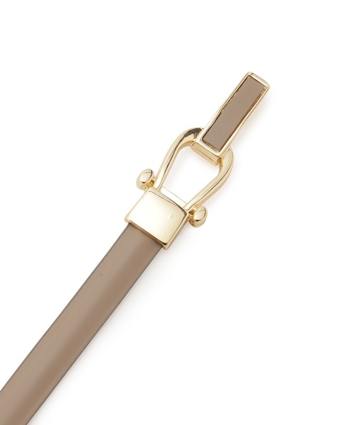 ROPE' PICNIC（ロペピクニック）の「10mmくるみビットスムーススライドベルト（ベルト・レディース・ブラック/オフホワイト/ベージュ/ブルー・FREE）」の9枚目の写真