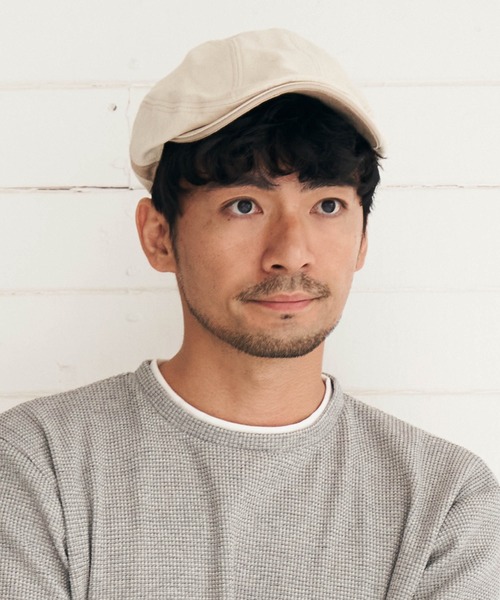 ikka(イッカ)の「ヘリンボーンハンチング(ハンチング/ベレー帽・メンズ・ブラック/ネイビー/オフホワイト・FREE)」の12枚目の写真