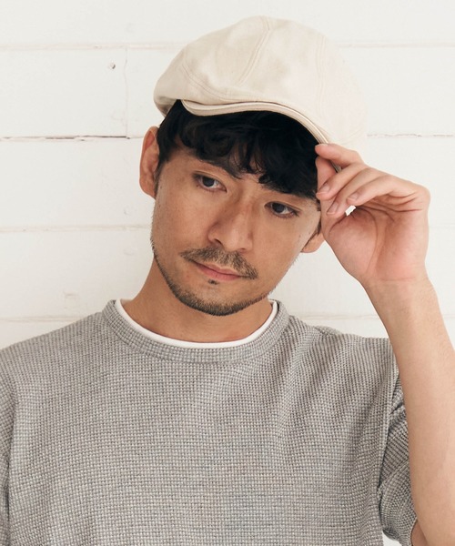ikka(イッカ)の「ヘリンボーンハンチング(ハンチング/ベレー帽・メンズ・ブラック/ネイビー/オフホワイト・FREE)」の13枚目の写真